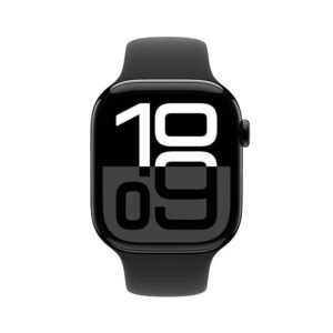 Apple Watch Series 10 Jet Black Aluminium Case with Sport Band